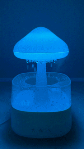Ultraschallwassertropfen Luftbefeuchter mit 7 Farblichtern und Fernbedienung